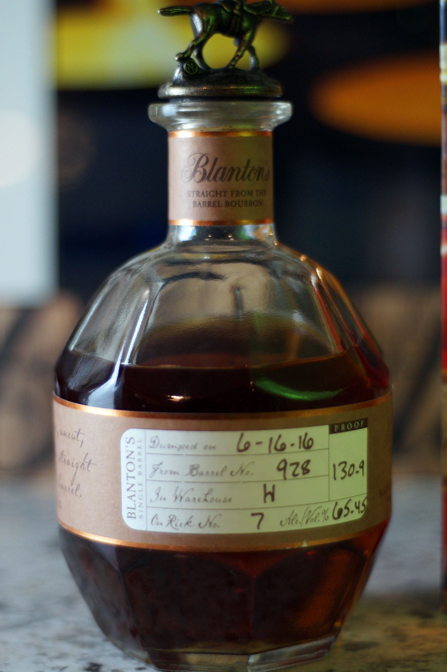 Blanton’s Straight from the Barrel 928 Review Bourbon