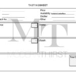 MT Tasting Sheet