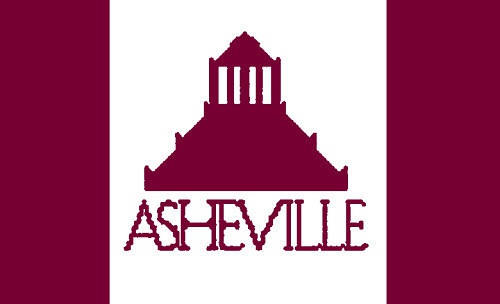 "City of Asheville North Carolina Flag" by Subman758 at English Wikipedia. Licensed under CC BY-SA 3.0 via Commons - https://commons.wikimedia.org/wiki/File:City_of_Asheville_North_Carolina_Flag.jpg#/media/File:City_of_Asheville_North_Carolina_Flag.jpg