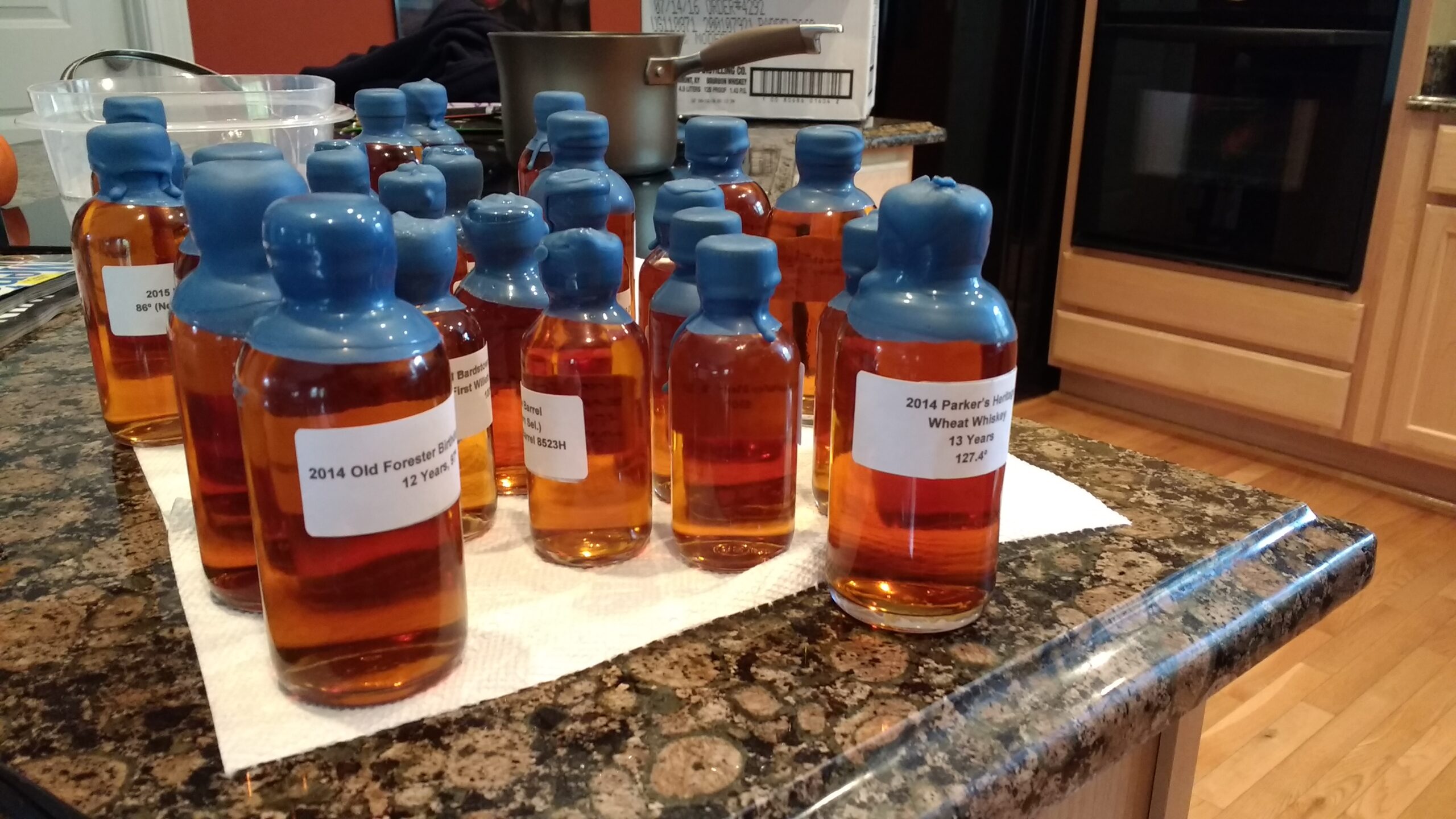 Wax sealing sample bottles – ModernThirst